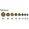 10-27mm Hierro Chapado Multicolor Redondo Base de Piedra de Tiempo Accesorios para Colgante DIY Colgante de Collar C130