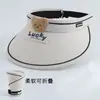 Chapéu de Sol Infantil Fofo de Urso para Meninos e Meninas, Chapéu de Sol com Aba Larga e Topo Vazio, Chapéu Anti-UV para Bebê para Uso Externo