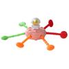 Brinquedo de pião espacial de desenho animado infantil transfronteiriço bebê menino borracha macia pode morder chocalho de bebê 0-1