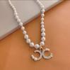 Cadena para Suéter Primavera Nueva Pequeña Fragancia Collar de Perlas para Mujer 2023 Celebridad de Internet Accesorios Tendencia de Moda Cadena para Clavícula
