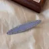 Pinza Ovalada de Acetato con Pedrería de Alto Nivel, Exquisita Pinza Lateral para Niñas, Pasador para Mechones Sueltos, Accesorio para el Cabello