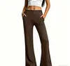 Pantalones de Yoga de Cintura Alta Micro Acampanados para Mujer, Elásticos en Cuatro Direcciones, Pantalones de Fitness con Sensación de Segunda Piel, Control de Abdomen, Elevación de Glúteos, Pantalones Acampanados Deportivos, Se Pueden Usar Diariamente