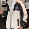 Jaqueta de algodão com lã de cordeiro para homens, versão espessa de inverno, estilo coreano casual moderno moda ins casaco de inverno