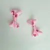 Decoración de Prenda de una Pieza Hecha a Máquina con Patrón de Corazón Doble Hueco, Moño de Hilo, 3.8 cm de Ancho, 2.5 cm de Alto, Moño