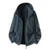Cortavientos Masculino con Cuello Alto Nylon Elástico en Cuatro Direcciones Deportes al Aire Libre Casual Conjunto de Chaqueta Malla Primavera y Otoño Cárdigan Superior Unisex