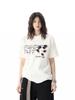 Camiseta de Algodón Puro de Manga Corta con Cuello Redondo para Hombre y Mujer 2025 Verano Marca de Moda Americana Tendencia Guapo Top Estampado de Media Manga