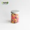 Frasco de Plástico para Alimentos de 350 ml Piñones Confitados Botella Redonda Frutos Secos Latas Divididas Botella de Embalaje de PET de Grado Alimenticio