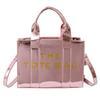 Bolso Tote Simple Transfronterizo para Mujer 2023 Nuevo Charol Brillante Letra Ins Hombro Cruzado Portátil