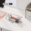 Divisor de Almacenamiento para Cajón Caja Integrada Acrílico Transparente Papelería de Oficina Rectangular Divisor Caja Organizadora Divisoria
