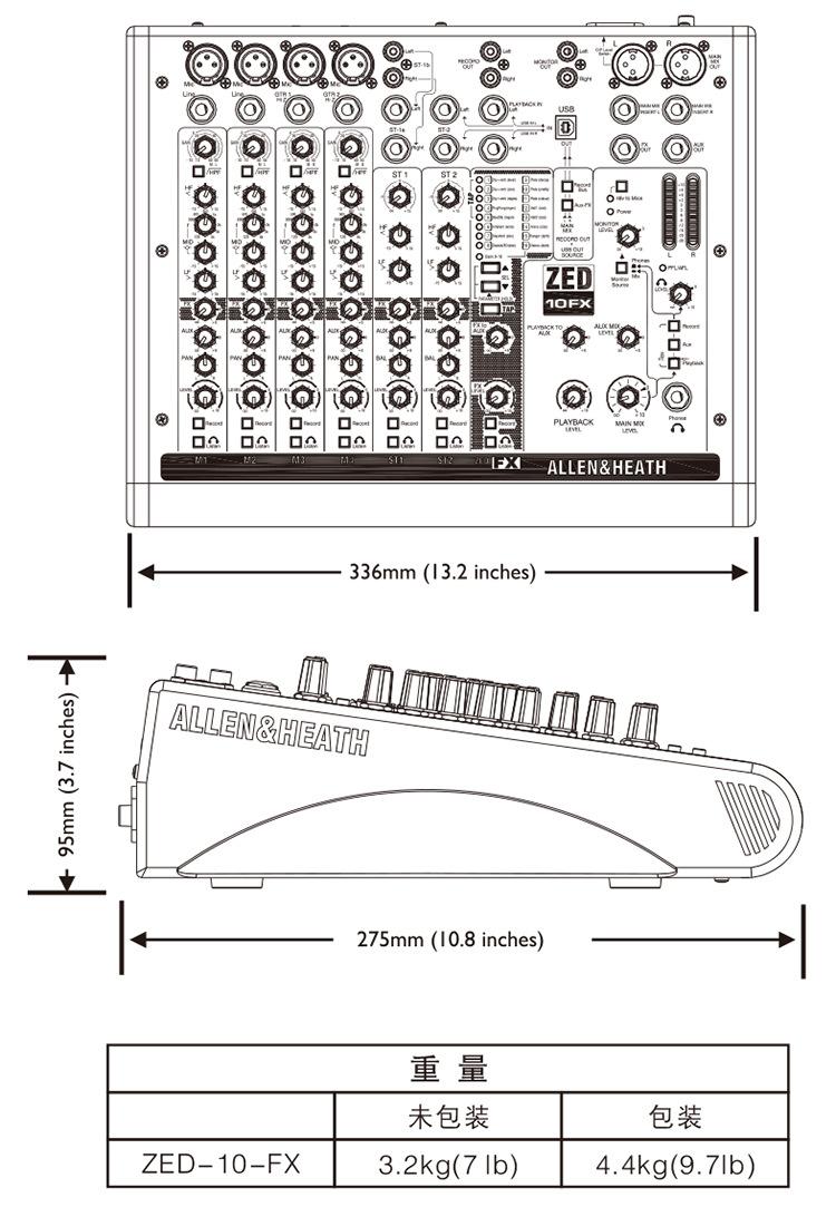 ALLEN&HEATH ZED10FX-2
