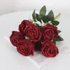 7 Concubina Imperial rosa flor artificial cabo buquê noiva segurando Flor Casa hotel decoração de casamento fábrica de flores artificiais atacado