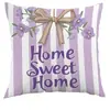 Funda de almohada de flor violeta de primavera Temu transfronteriza, estilo nuevo, para oficina, dormitorio, interior de coche