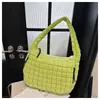Bolsa de Nube Grande Plegada al por Mayor Comercio Exterior para Mujer Estilo Coreano Tamaño L Bolsa de Mano Gran Capacidad Cruzada Bolsa de Algodón Bolso de Hombro