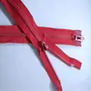 Producción a largo plazo de cremallera de resina roja cabeza automática cremallera accesorios para ropa cremallera venta al por mayor