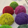 Decoraciones para Tapa de Alcantarilla Exteriores para Ocultar Áreas Desagradables, Bolas de Césped Artificial de Eucalipto, Plantas Verdes de Plástico para Paisajismo, Embellecimiento de Tapa de Alcantarilla