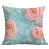 Amazon Transfronterizo Nuevo 3D Imitación Felpa Rosa Rosa Funda de Almohada Terciopelo Corto Hogar Sofá Cojín Funda de Almohada