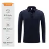 Camisa polo de manga larga con cuello para otoño para hombre, ropa de trabajo hecha a medida, alta elasticidad y resistente al desgaste, ropa de empresa directamente de fábrica