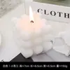 Vela Perfumada Popular Estilo Coreano Forma de Cubo Fragancia para el Hogar Adorno Geométrico Accesorio para Fotografía Creativa