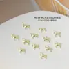 [Edição Limitada do Ano do Cavalo] Ano Novo Cavalo de Madeira Fofo Arte de Unha Mini Moeda de Ouro Cavalo Pequeno Acessórios de Liga para Unhas Atacado