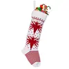 Calcetines navideños infantiles transfronterizos calcetines altos de rayas tejidas decoraciones navideñas calcetines navideños con cascabeles calcetines de elfo