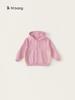 Envío Gratis Ropa Infantil Sudadera de Punto con Capucha para Niños Primavera y Otoño Nueva Holgada Top Liso para Niños Chaqueta Versátil para Niñas