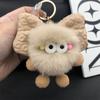 Novo Fofo Coelho Rex Laço de Pelúcia Bola de Carvão Sacola de Bolinho Pingente Mochila Boneca de Carro Enfeite Chaveiro
