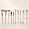 Conjunto de Pincéis de Maquiagem Dourado Champagne com 14 Peças, Pó Solto, Sombra, Blush, Corretivo, Pincel Facial, Ferramentas de Beleza Atacado Fábrica