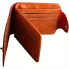 Cartera de Cuero para Hombre Bifold con Broche de Presión Portatarjetas Bolsillo para Efectivo Cartera de Moda Novedosa