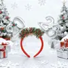 Acessórios de Cabelo Transfronteiriços 2026 Atmosfera de Ano Novo Faixas de Tecido para Cabelo Festa de Natal Véspera de Ano Novo Adereços para Fotos Acessórios de Cabelo Atacado