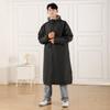 Capa de Chuva Estilo Corta-Vento Peça Única, Longa para Caminhadas ao Ar Livre, À Prova de Chuva Forte, Poncho Estilo Corta-Vento Espessado e Alongado para Homens e Mulheres