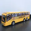 Modelo de carro de simulação de ônibus de inércia transfronteiriça ônibus escolar ônibus turístico ônibus de corrida brinquedo de menino de ônibus