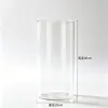 Adornos de Jarrón Anticaída de Acrílico Decoración para Sala de Estar Arreglos Florales Transparente Hidratante Bambú Rico Recto Lujo Ligero Sentido Avanzado Cubo de Flores