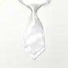 Corbata Pequeña Doble de Color Sólido Estilo Coreano para Mujer Negro vino tinto Camisa Corta Profesional Corbata para Uniforme Escolar Infantil