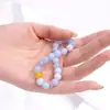 Pulseira Original Nova Estilo Chinês Pedra Natural, Pulseira Super Fada com Contas Frescas, Versão Moda Elegante e Doce para Estudantes
