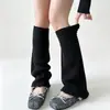 Polainas de Otoño e Invierno Calcetines Apilados Estilo Coreano para Mujer Cubrepiernas Calientes Calcetines Largos Polainas de Punto de Encaje Ligeramente Acampanadas Longitud 42cm