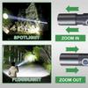 Minilinterna Súper Brillante Luz Fuerte Portátil Doméstica Duradera Luz Led para Exteriores Pequeña Xenón Recargable Remota