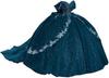 Vestido de Rendimiento para Adultos Europeo y Americano AliExpress Baile Fuera del Hombro Falda Grande Calcomanía Floral Vestido Ventura Hilo de Color Vestido de Noche