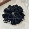 Otoño Invierno Estilo Coreano Cuadros Lazo para el Pelo de Intestino Grande Mujer 2026 Nuevo Gama Alta Súper Grande Cuerda para Moño Flor en la Cabeza Accesorios para el Cabello