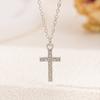 Colgante de Cruz de Diamantes de Aleación al por Mayor Joyería Transfronteriza Europea y Americana Collar Geométrico Versátil para Mujer Collar con Forma de Animal Serpiente