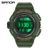 SANDA 2106 SANDA Nuevo reloj electrónico multicinético con movimiento de doble pantalla para deportes al aire libre, reloj luminoso de moda para hombres.