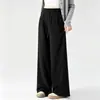 Tiro real pantalones de arroz glutinoso de caída suave para mujeres embarazadas 2026 otoño nuevo pantalones anchos holgados tipo falda pantalones largos versátiles de temperamento