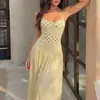 2026 Ropa de Mujer Europea y Americana Transfronteriza Verano Nuevo Vestido Fresco y de Moda Vestido de Lunares Plisado con Cuello Halter