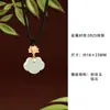 Nuevo Colgante de Loto Qingyun Estilo Chino para Mujer Plata S925 Jade Hetian Colgante Ruyi Elegante Estilo Nacional Joyería de Nicho Venta al por Mayor