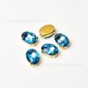 Diamante de cristal de alta calidad con base ovalada y puntiaguda, garra dorada, cosido a mano, ideal para manualidades, ropa, zapatos, bolsos, accesorios de joyería.