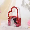 Caixa de Doces para Casamento 2026 Novo Modelo Xiaohongshu Mais Vendido Ilustração Pintada à Mão Caixa de Presente para Doces de Casamento Caixa de Doces para Lembrancinha de Casamento
