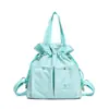 Mochila Nueva Bolsa Nube Cierre de Cordón Bolso de Hombro Multiusos Ligera Gran Capacidad Bolsa de Lona para Viaje para Mujeres