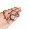 Pulsera de reloj floral de estilo francés de lujo ligero con incrustaciones de diamantes, pulsera versátil personalizada de alta gama de nicho, joyería vintage para mujer con temperamento