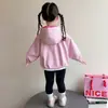 Chaqueta para Niña 2026 Primavera y Otoño Nueva Chaqueta Impermeable con Cremallera para Niños Top de Otoño para Bebé Conjunto Deportivo de Otoño