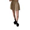 Shorts Casuales de Verano de Talla Grande para Mujer, Pantalones Sueltos de Pierna Ancha de Cintura Alta para Mujeres Curvilíneas, Diseño de Nicho, Pantalones Adelgazantes