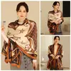 Bufanda de Seda Brocada Estilo Nuevo 2025 para Mujer, Primavera y Otoño, Elegante Versión Coreana, Bufanda de Seda Versátil de Hangzhou y Chal